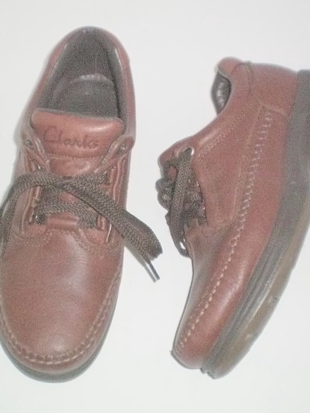 Clarks Leather Casual Mens Oxford Walking Shoes Size 8.5